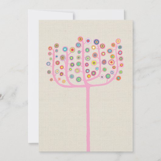 Artist Unique Abstract Tree Painting Einladung (Rückseite)