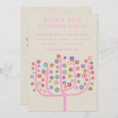 Artist Unique Abstract Tree Painting Einladung (Vorne/Hinten)