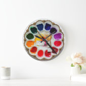 Artist Wasserfarbe Palette Uhr Was hat Eier? (Zuhause)