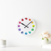 Artist Watercolor Paint Palette Acrylic Wall Clock Runde Wanduhr (Zuhause)