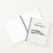 Artist Zeichnend Art Sketchbook Individuelle Name Notizblock (Innenseite)
