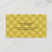 Artiste | Gelbe Raute Visitenkarte (Rückseite)