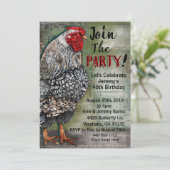 Artiste Hen Party Einladung (Stehend Vorderseite)