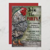 Artiste Hen Party Einladung (Vorne/Hinten)