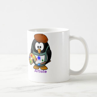 ARTISTE: Niedliche und lustige PENGUIN-KÜNSTLER Kaffeetasse