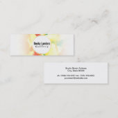 Artiste | Wasserfarbenfahne Mini Visitenkarte (Vorne/Hinten)