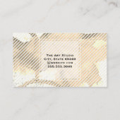 Artiste Watercolor Golden Visitenkarte (Rückseite)