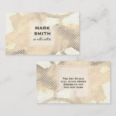 Artiste Watercolor Golden Visitenkarte (Vorne/Hinten)