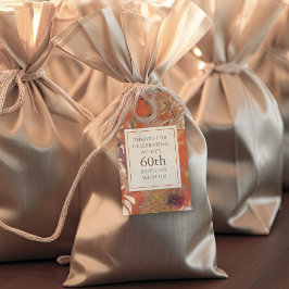 Artistic Abstract Boho Colorful 60th Birthday Geschenkanhänger