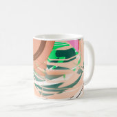 Artistic Abstract Coffee Mug Kaffeetasse (VorderseiteRechts)