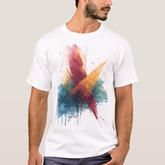 Artistic Abstract Crewneck T-Shirt (Vorderseite)
