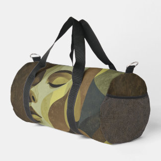 Artistic Abstract Face Design Duffel Bag Duffle Bag