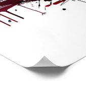 Artistic Abstract Guitar Music Lover's Art Poster (Ecke)