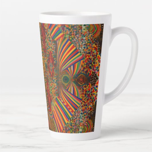 Artistic Abstract Pattern for late mug Milchtasse (Rechts)