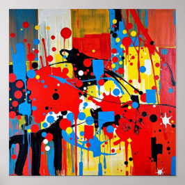 Artistic Aesthetic Abstract Watercolor Poster