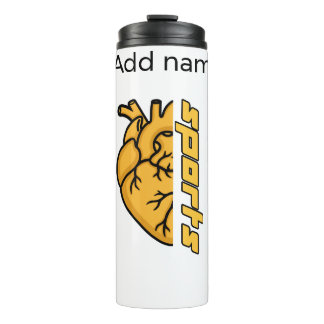 Artistic Anatomical Sports Heart Water Bottle Thermosbecher
