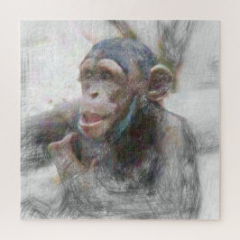 Artistic Animal Young Chimp Puzzle