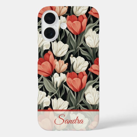 Artistic Anniversary Gift Tulip Custom Case-Mate iPhone Hülle (Rückseite)