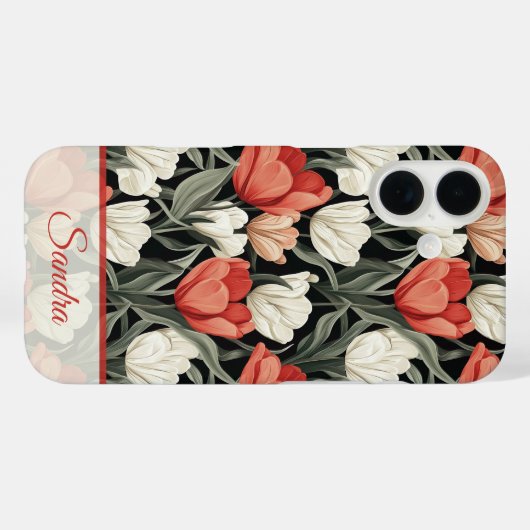 Artistic Anniversary Gift Tulip Custom Case-Mate iPhone Hülle (Rückseite (Horizontal))