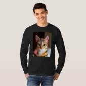 Artistic Baby Faced Yellow Mit Augen Brown Tabby C T-Shirt (Vorne ganz)