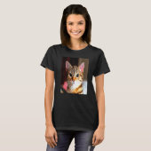 Artistic Baby Faced Yellow Mit Augen Brown Tabby C T-Shirt (Vorne ganz)