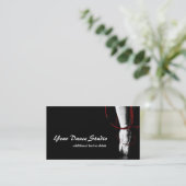 Artistic Ballet Studio Dancer Ballerina Visitenkarte (Stehend Vorderseite)