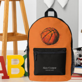 Artistic Basketball Sport Kinder Bedruckter Rucksack