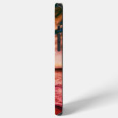 Artistic Beach Bird Sea iPhone Hülle (Linke Seite)