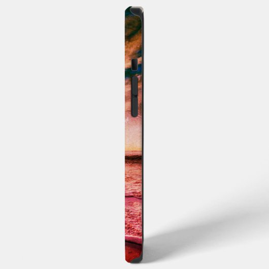 Artistic Beach Bird Sea iPhone Hülle (Linke Seite)