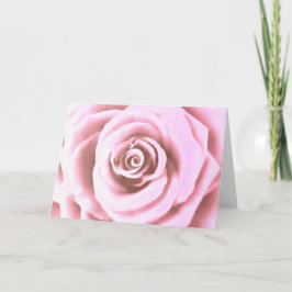 Artistic Big Bale Pink Rose Karte