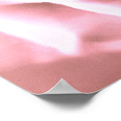 Artistic Big Bale Pink Rose Poster (Ecke)