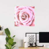 Artistic Big Bale Pink Rose Poster (Heimbüro)