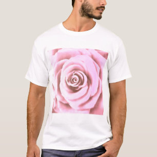 Artistic Big Bale Pink Rose T-Shirt