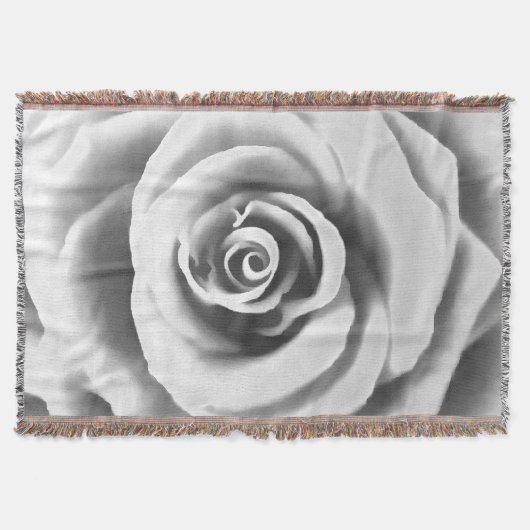 Artistic Big White Rose Decke (Vorderseite)