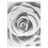 Artistic Big White Rose Tischdecke (Vorderseite)