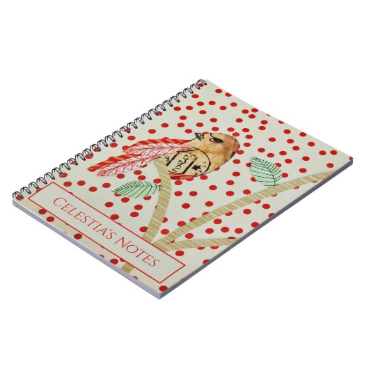 Artistic Bird Themed Journal Notizblock (Linke Seite)