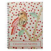 Artistic Bird Themed Journal Notizblock (Vorderseite)