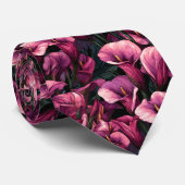 Artistic Birthday Gifts For Dad Calla Lilies Flowe Krawatte (Gerollt)