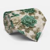 Artistic Birthday Gifts For Husband Peonies Floral Krawatte (Gerollt)