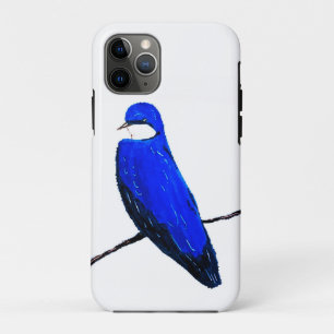 Artistic Blue Bird Tree Schlucken Case-Mate iPhone Hülle