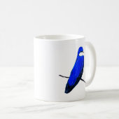 Artistic Blue Bird Tree Schlucken Kaffeetasse (VorderseiteRechts)