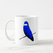 Artistic Blue Bird Tree Schlucken Kaffeetasse (Links)