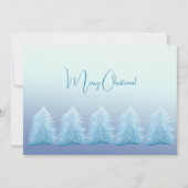 Artistic Blue Silver Nordic Frohe Weihnachten (Vorderseite)