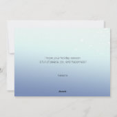 Artistic Blue Silver Nordic Frohe Weihnachten (Rückseite)