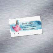 Artistic Boho Birdie Magnetische Visitenkarte (Beispiel)