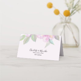 Artistic Boho Floral Watercolor Art Platzkarte