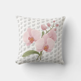 Artistic Botanical Orchid Flower Accent Kissen