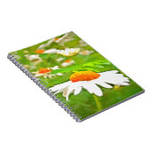 Artistic Bright Colorful White Garden Daisis /5 Notizblock (Rechte Seite)