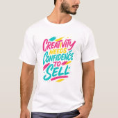 Artistic Brush-Lettering T-Shirt (Vorderseite)