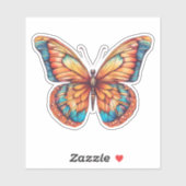 Artistic Butterfly Wasserdicht Aufkleber (Blatt)